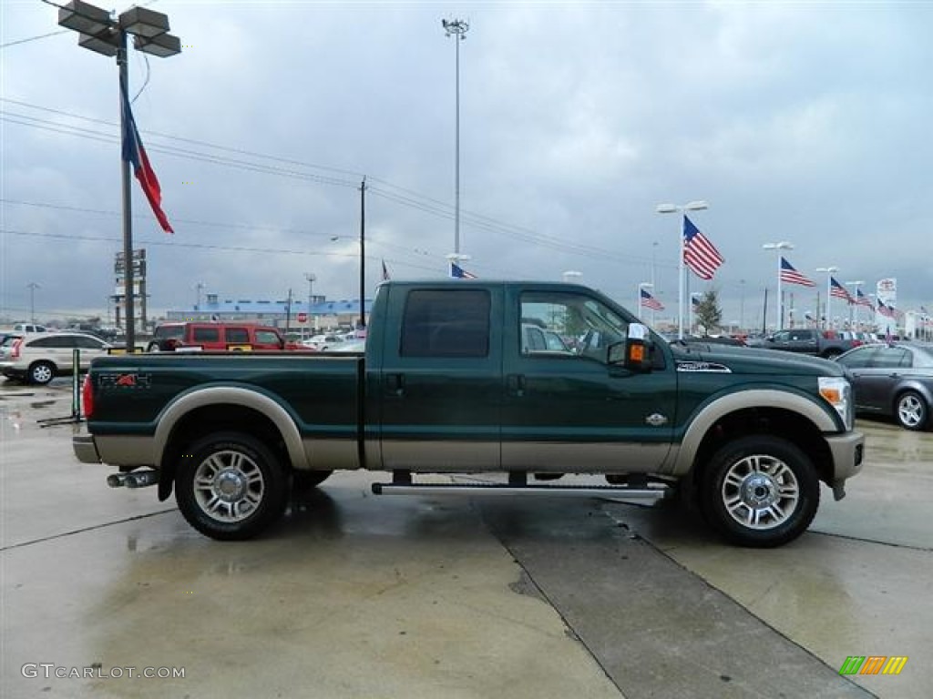 Forest Green Metallic 2011 Ford F250 Super Duty King Ranch Crew Cab 4x4 Exterior Photo #60493115