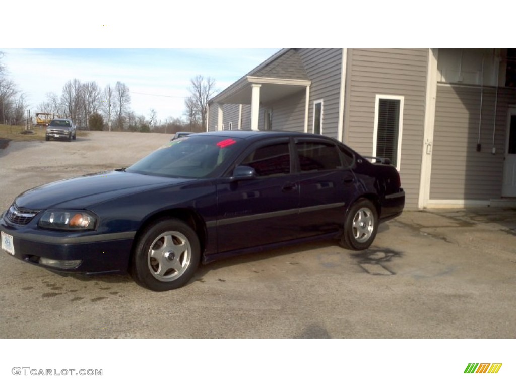 2001 Impala LS - Navy Blue Metallic / Medium Gray photo #2