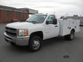 2012 Summit White Chevrolet Silverado 3500HD WT Regular Cab 4x4 Commercial  photo #1