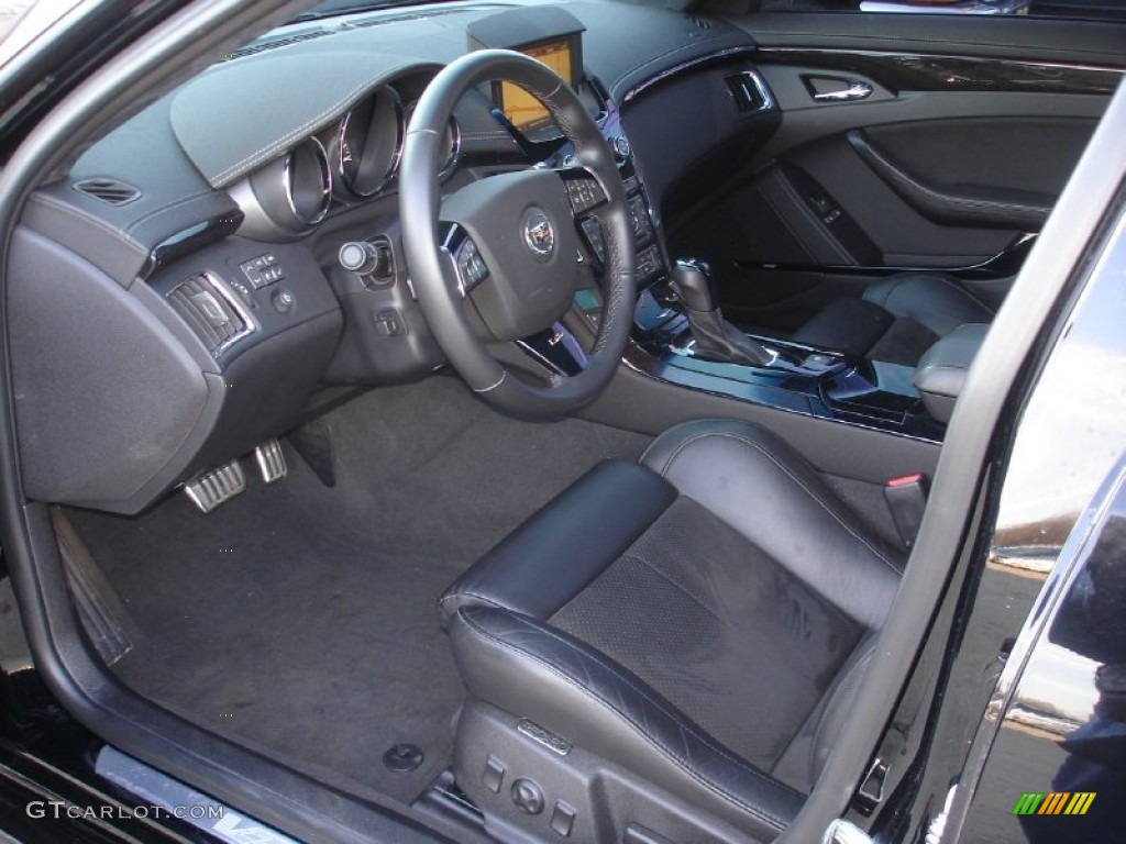 Ebony Interior 2011 Cadillac CTS -V Sedan Black Diamond Edition Photo #60494606