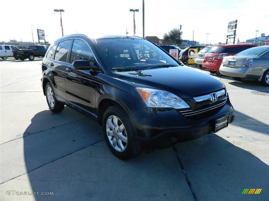 2008 CR-V EX-L - Nighthawk Black Pearl / Black photo #3