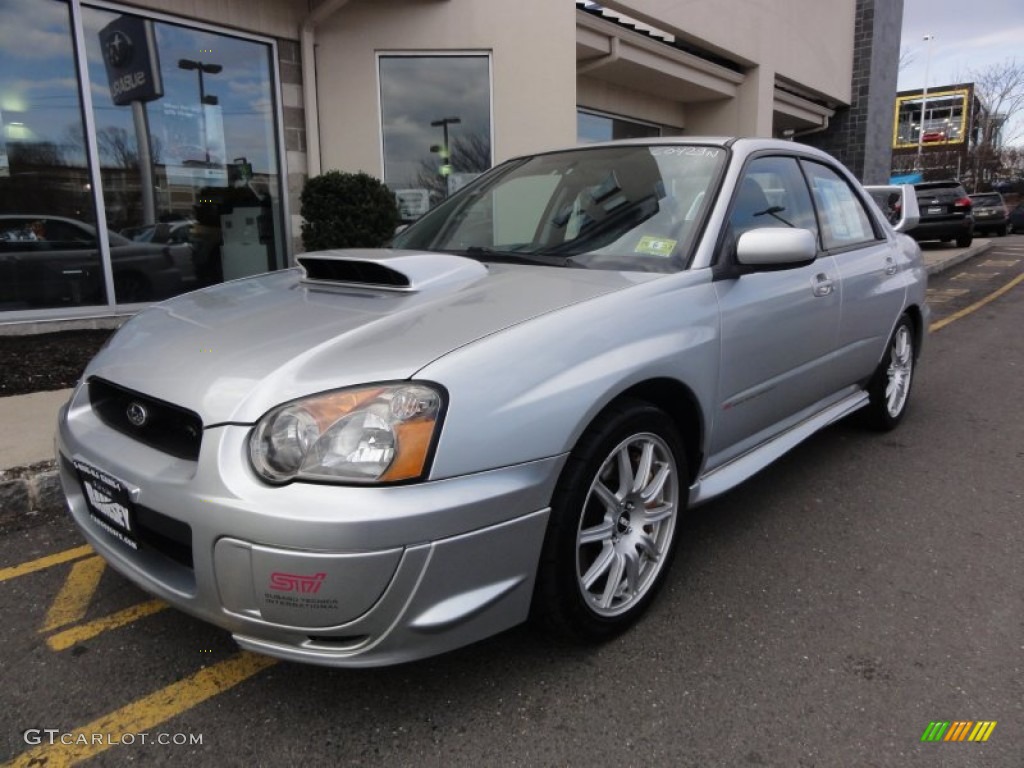 Platinum Silver Metallic 2004 Subaru Impreza WRX STi Exterior Photo #60494819