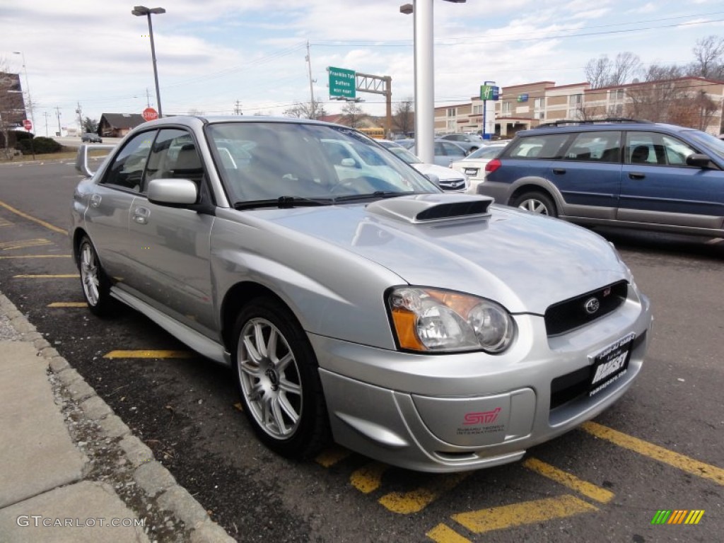 Platinum Silver Metallic 2004 Subaru Impreza WRX STi Exterior Photo #60494884