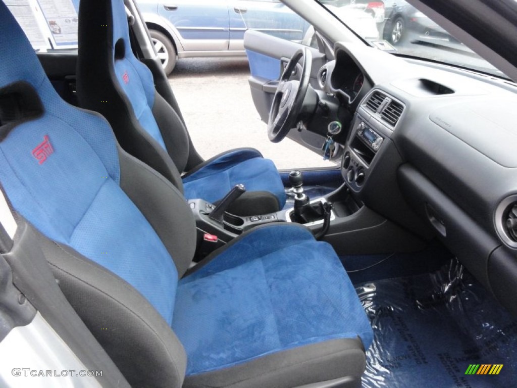 Blue Ecsaine/Black Interior 2004 Subaru Impreza WRX STi Photo #60495011