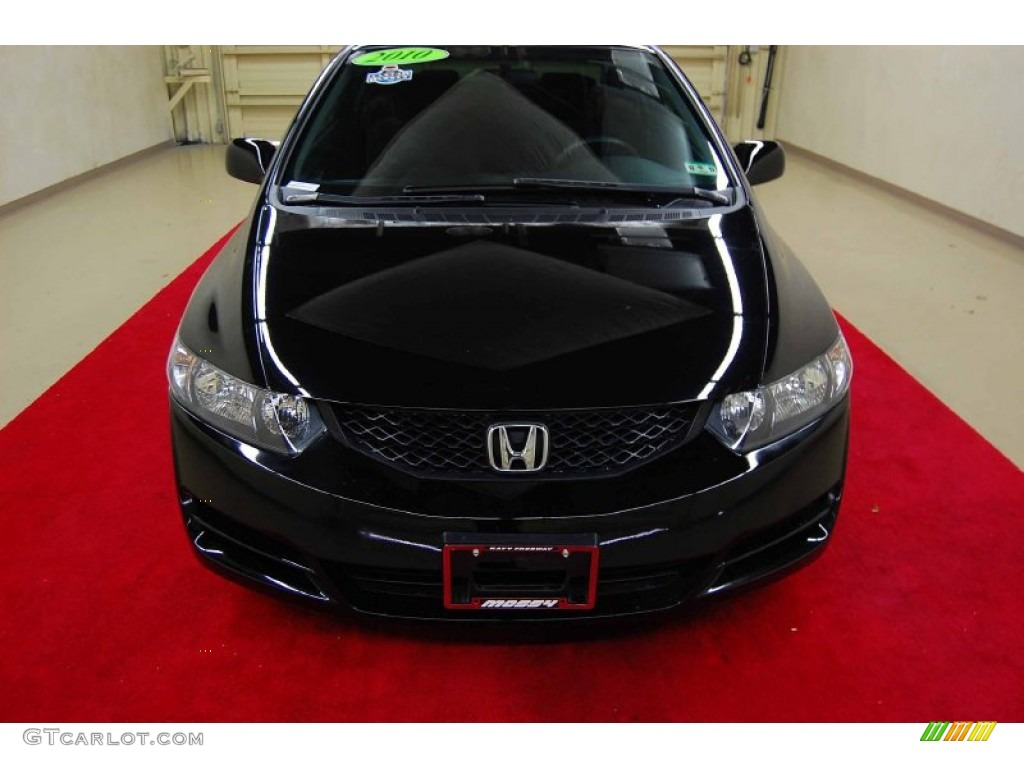 2010 Civic EX Coupe - Crystal Black Pearl / Black photo #2