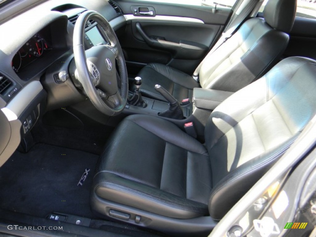 Ebony Interior 2007 Acura TSX Sedan Photo #60496646