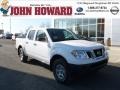2012 Avalanche White Nissan Frontier S Crew Cab 4x4  photo #1