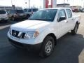 2012 Avalanche White Nissan Frontier S Crew Cab 4x4  photo #3