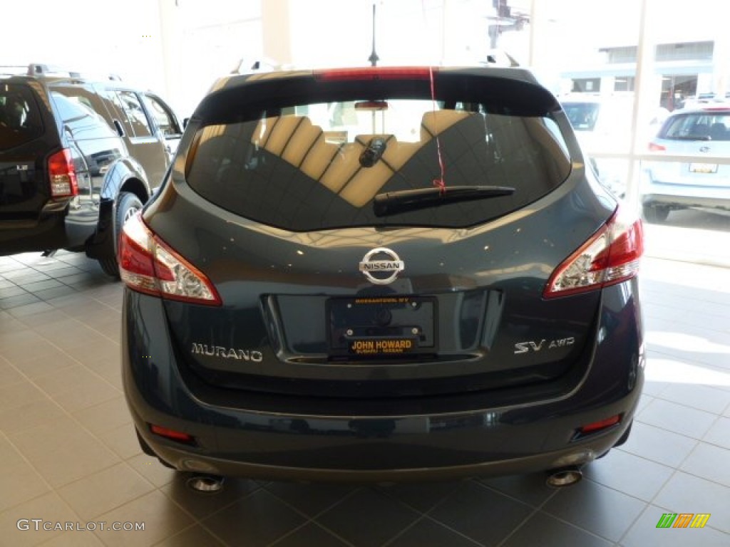 2012 Murano SV AWD - Graphite Blue / Black photo #4