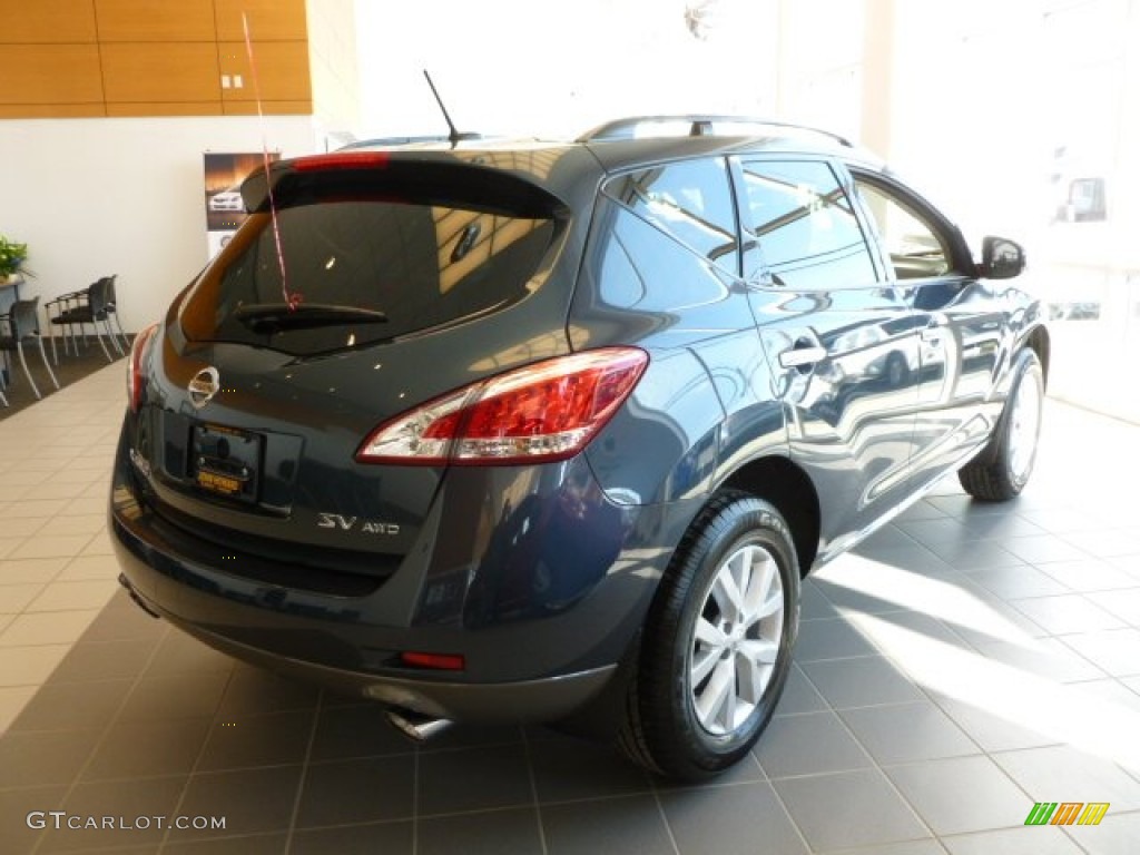 2012 Murano SV AWD - Graphite Blue / Black photo #5