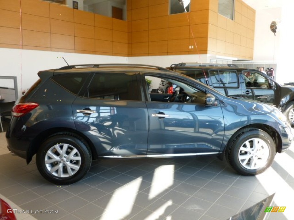 2012 Murano SV AWD - Graphite Blue / Black photo #6