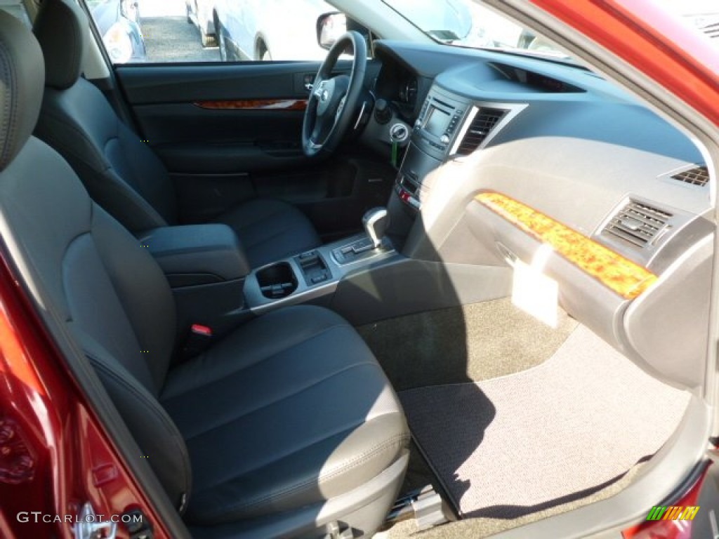 2012 Outback 2.5i Limited - Ruby Red Pearl / Off Black photo #8