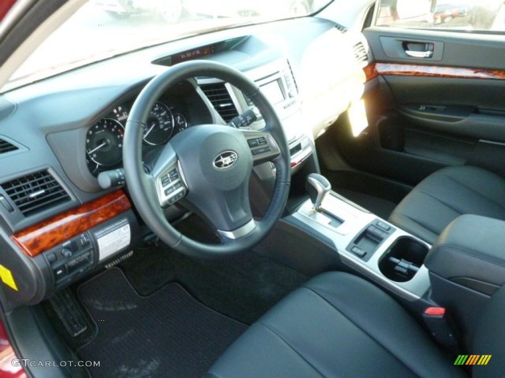 2012 Outback 2.5i Limited - Ruby Red Pearl / Off Black photo #15