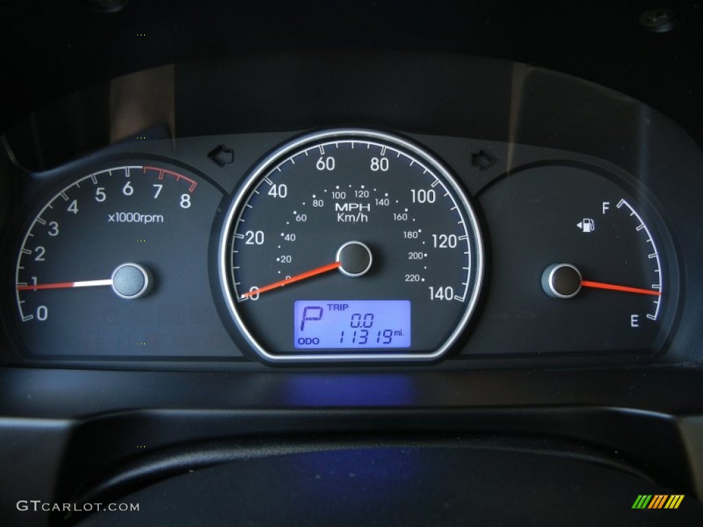 2009 Elantra SE Sedan - Black Pearl / Black photo #20