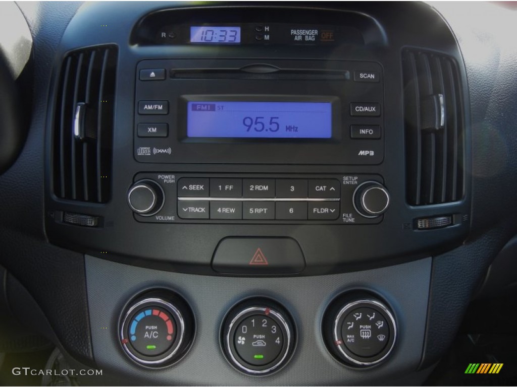 2009 Elantra SE Sedan - Black Pearl / Black photo #22