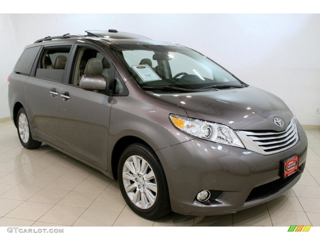 2011 Sienna Limited AWD - Predawn Gray Mica / Bisque photo #1