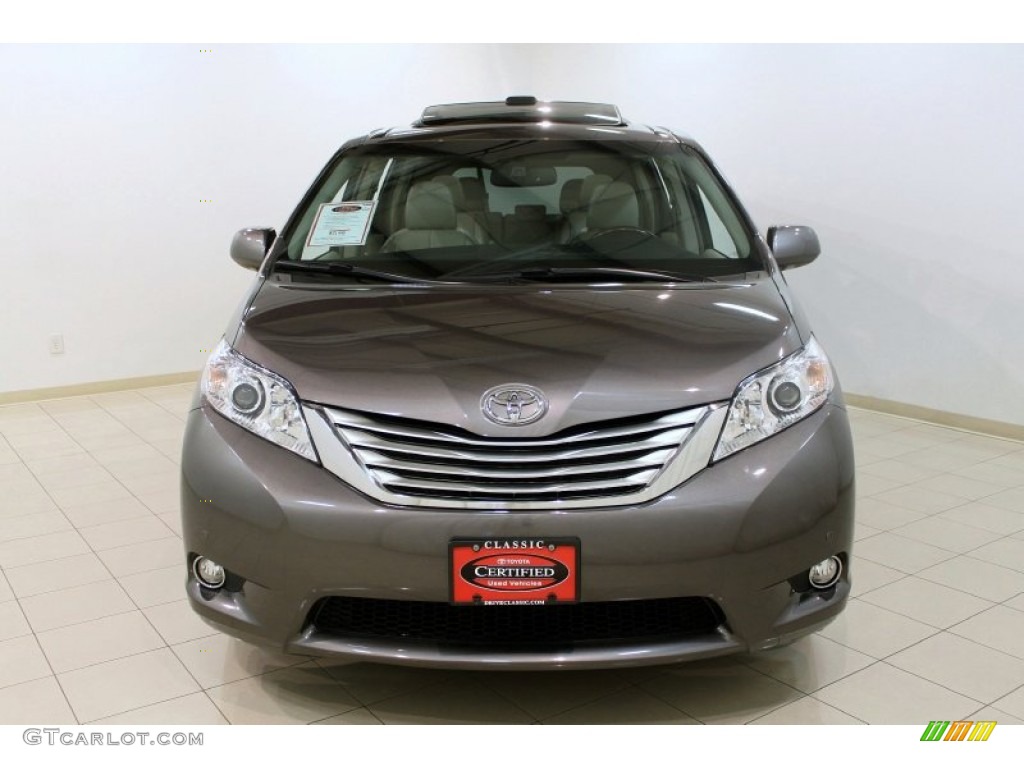 2011 Sienna Limited AWD - Predawn Gray Mica / Bisque photo #2