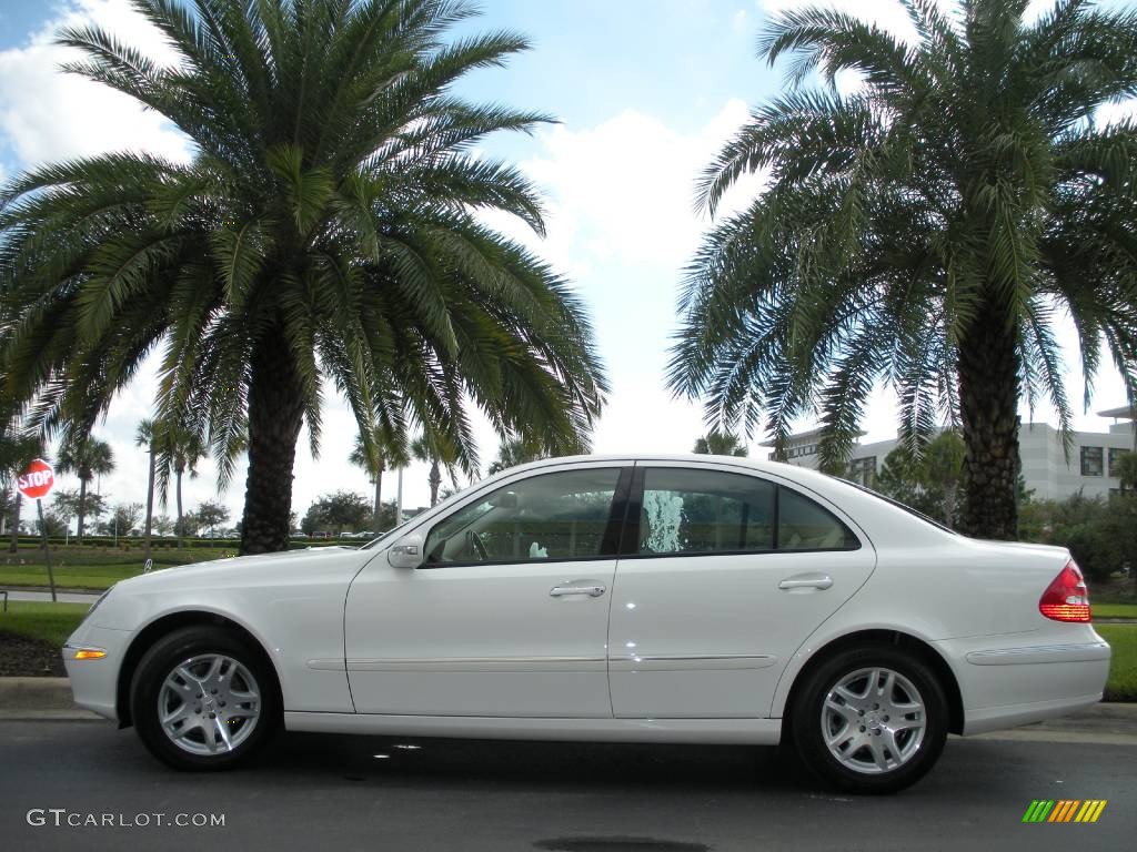 2006 E 350 Sedan - Alabaster White / Stone photo #1