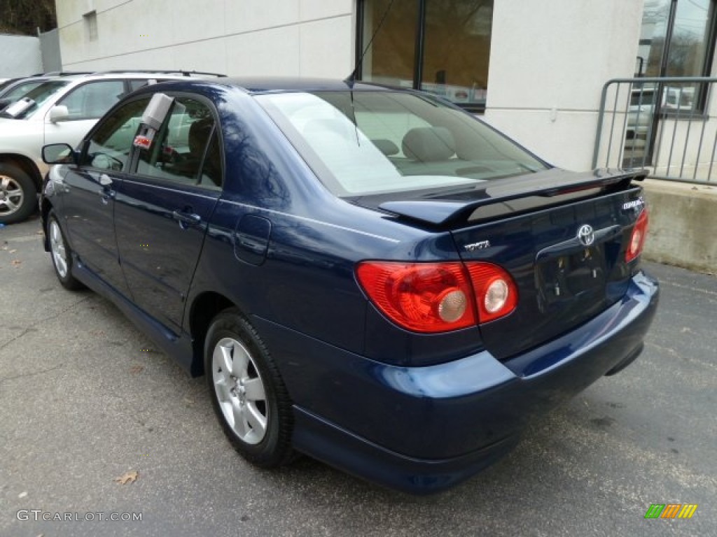 2007 Corolla S - Indigo Ink Pearl / Dark Charcoal photo #2