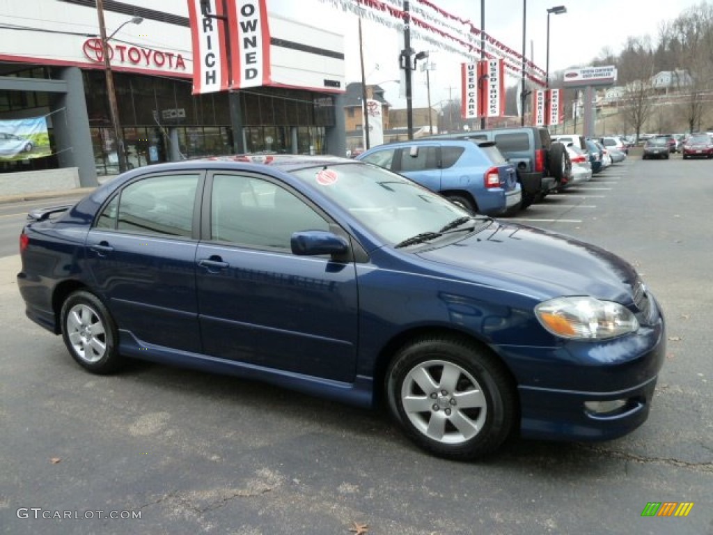 2007 Corolla S - Indigo Ink Pearl / Dark Charcoal photo #5
