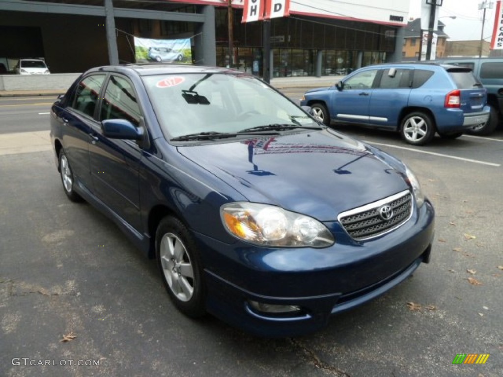 2007 Corolla S - Indigo Ink Pearl / Dark Charcoal photo #6