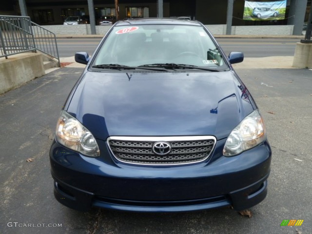 2007 Corolla S - Indigo Ink Pearl / Dark Charcoal photo #10