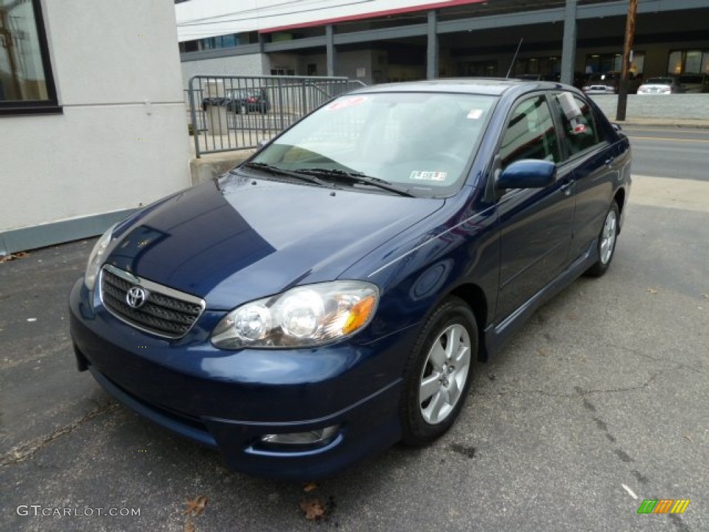 2007 Corolla S - Indigo Ink Pearl / Dark Charcoal photo #11
