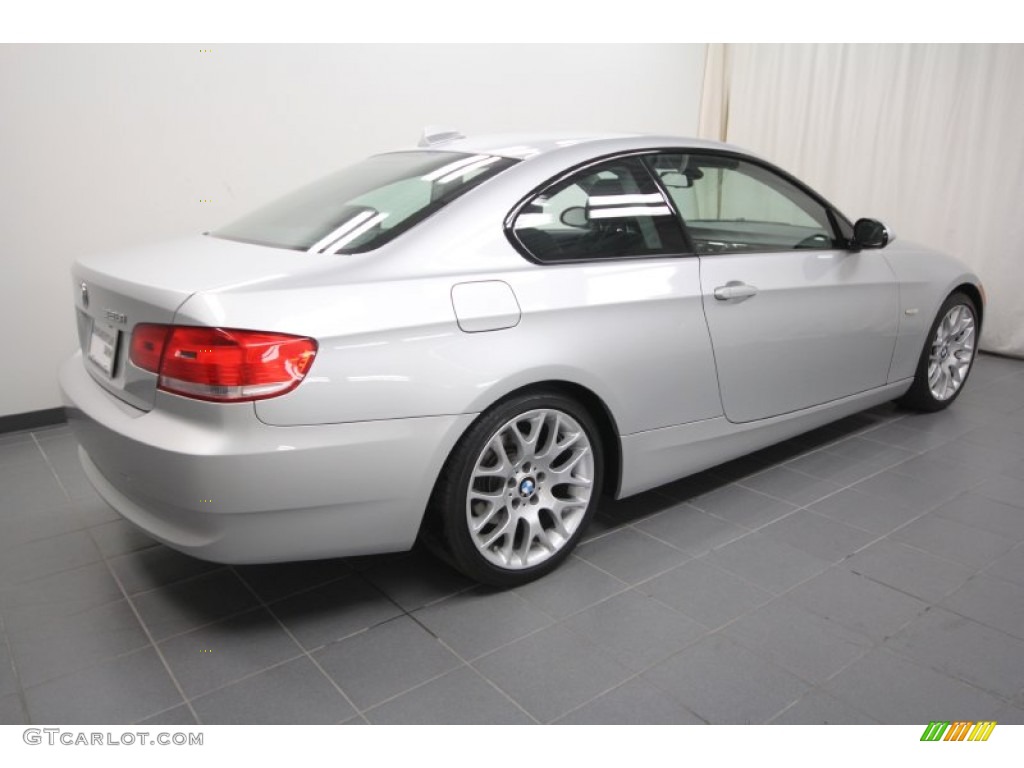 2009 3 Series 328i Coupe - Titanium Silver Metallic / Black photo #12