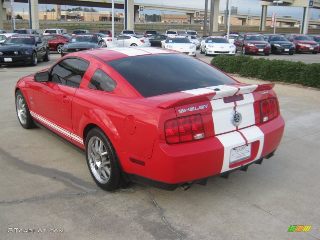 2007 Mustang Shelby GT500 Coupe - Torch Red / Black/Red photo #3