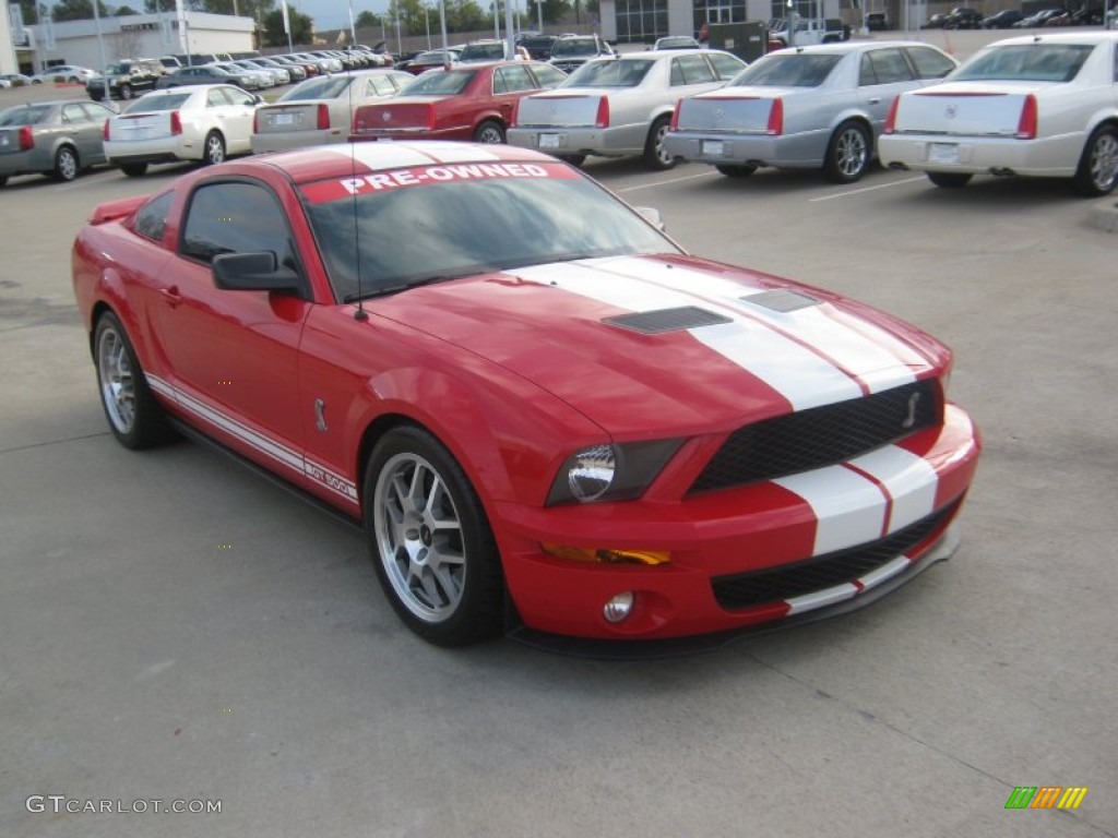 2007 Mustang Shelby GT500 Coupe - Torch Red / Black/Red photo #7