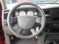 Medium Slate Gray 2008 Dodge Ram 3500 Laramie Quad Cab Dually Steering Wheel