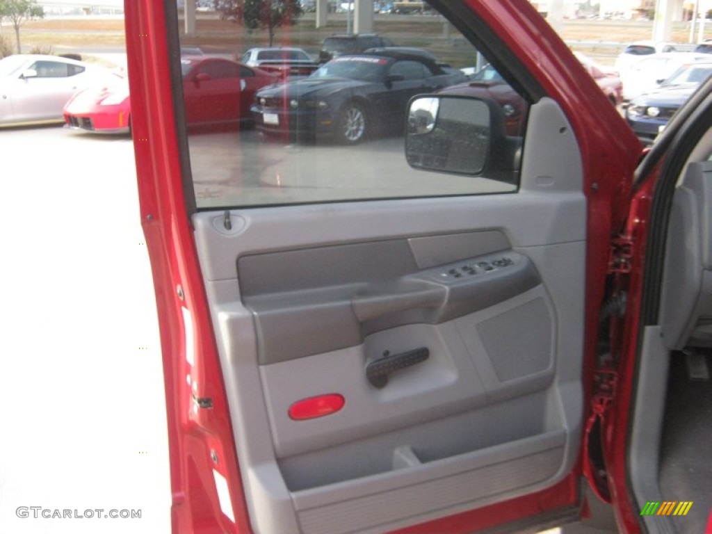 2008 Ram 3500 Laramie Quad Cab Dually - Inferno Red Crystal Pearl / Medium Slate Gray photo #14