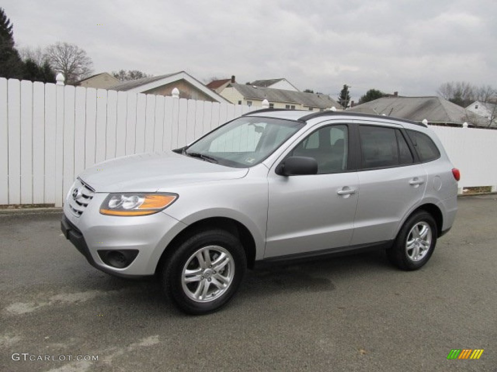 2011 Santa Fe GLS AWD - Moonstone Silver / Gray photo #1