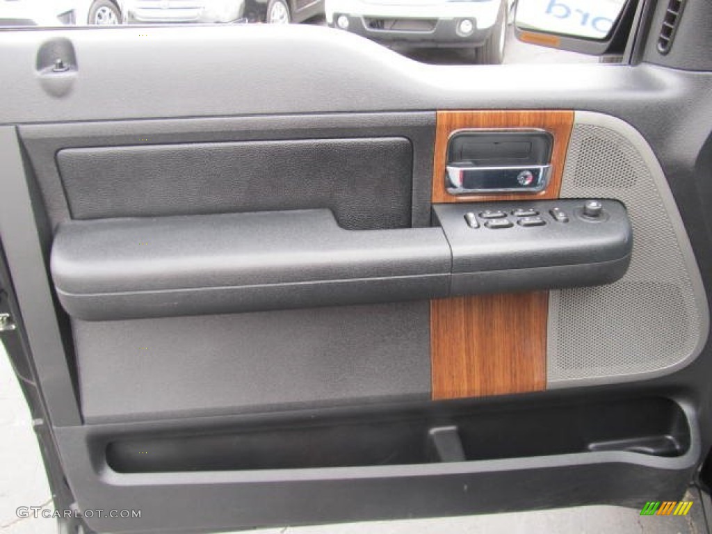 2004 F150 Lariat SuperCab 4x4 - Black / Black photo #6