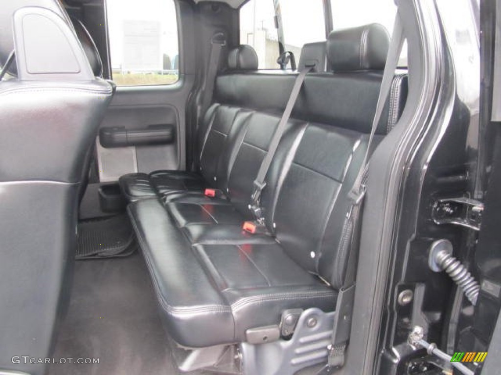 Black Interior 2004 Ford F150 Lariat SuperCab 4x4 Photo #60513168