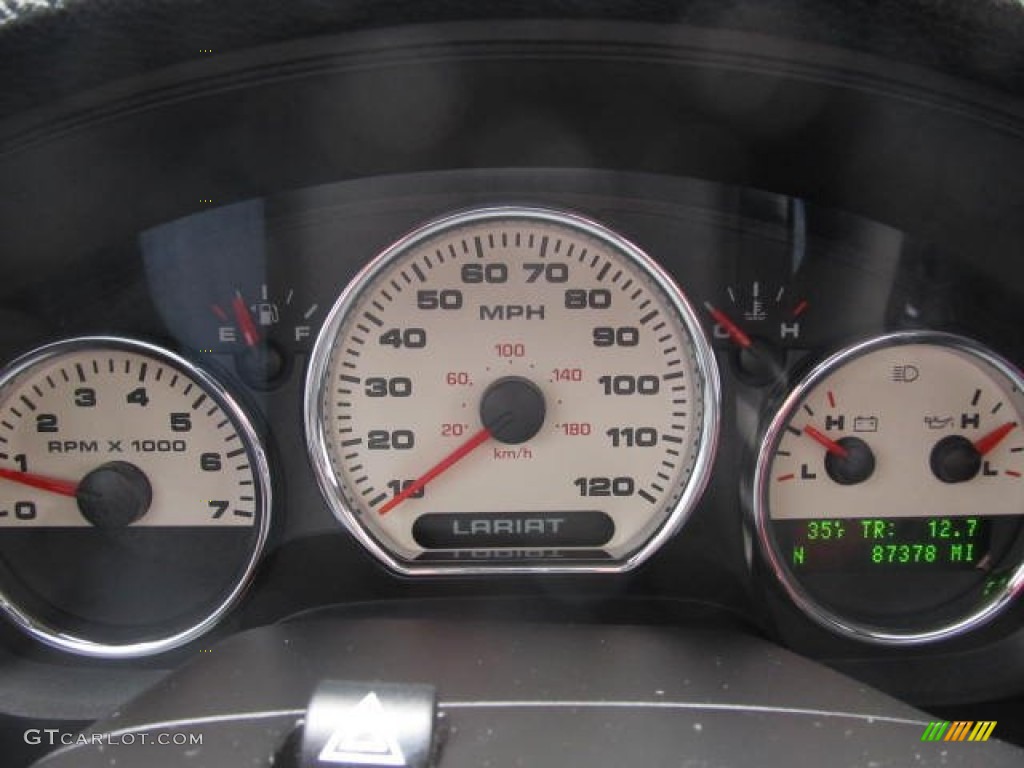 2004 F150 Lariat SuperCab 4x4 - Black / Black photo #15