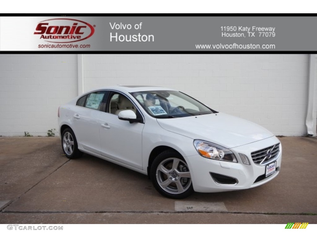 Ice White Volvo S60