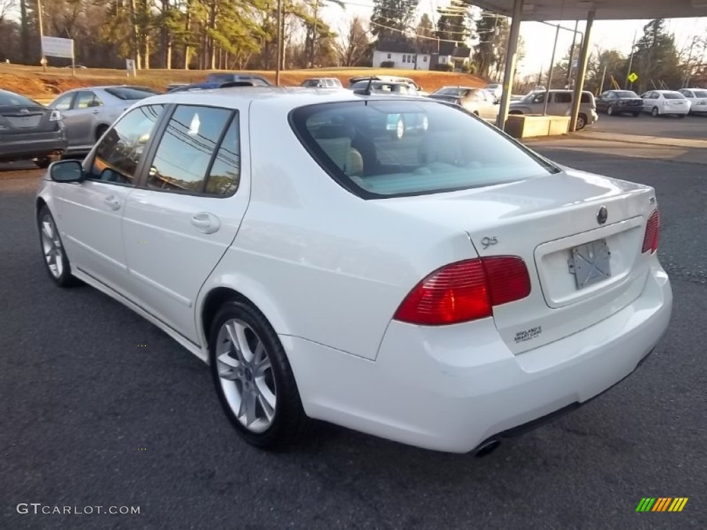 2007 9-5 2.3T Sedan - Polar White / Parchment photo #7