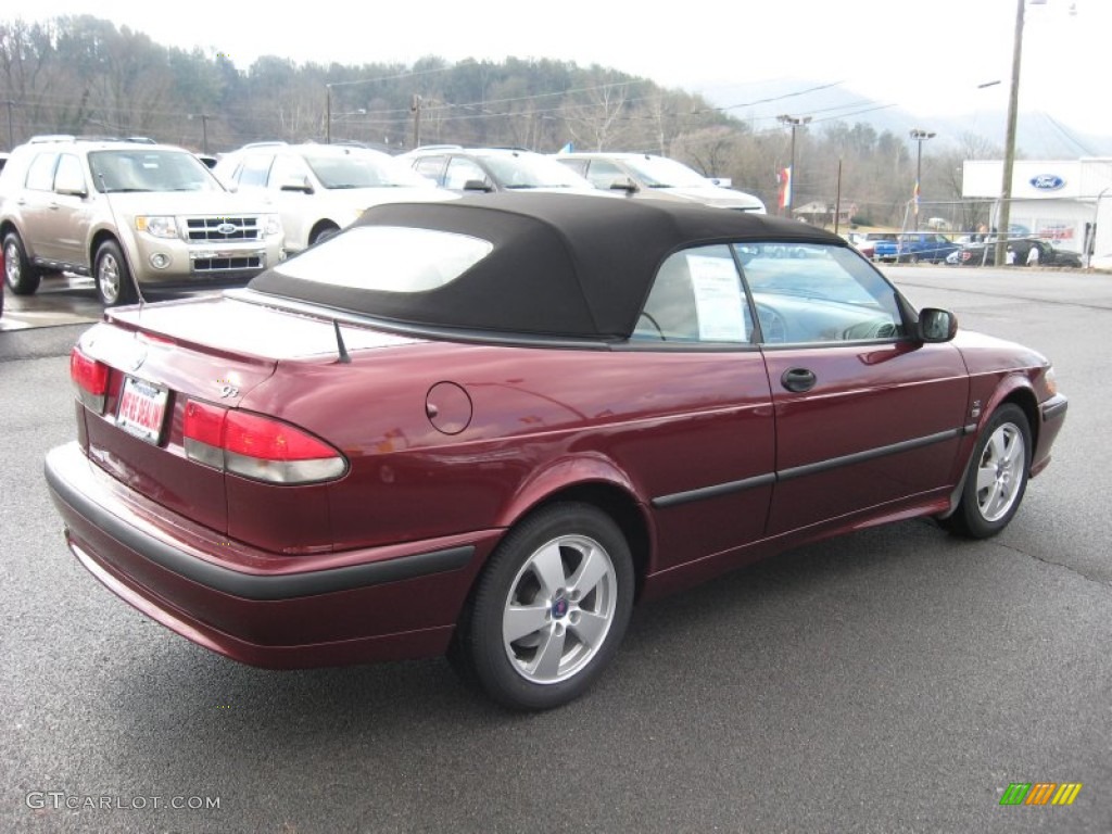 2003 9-3 SE Convertible - Merlot Red Metallic / Sand Beige photo #6
