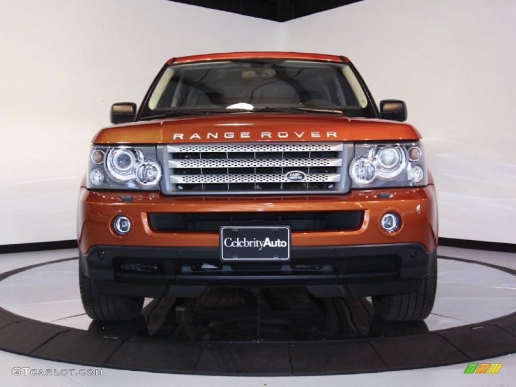 2006 Range Rover Sport Supercharged - Vesuvius Orange Metallic / Ebony Black photo #2