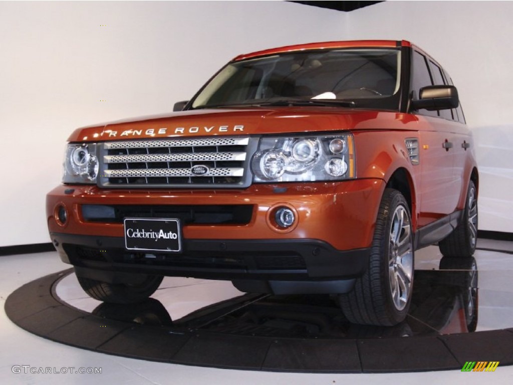 2006 Range Rover Sport Supercharged - Vesuvius Orange Metallic / Ebony Black photo #3