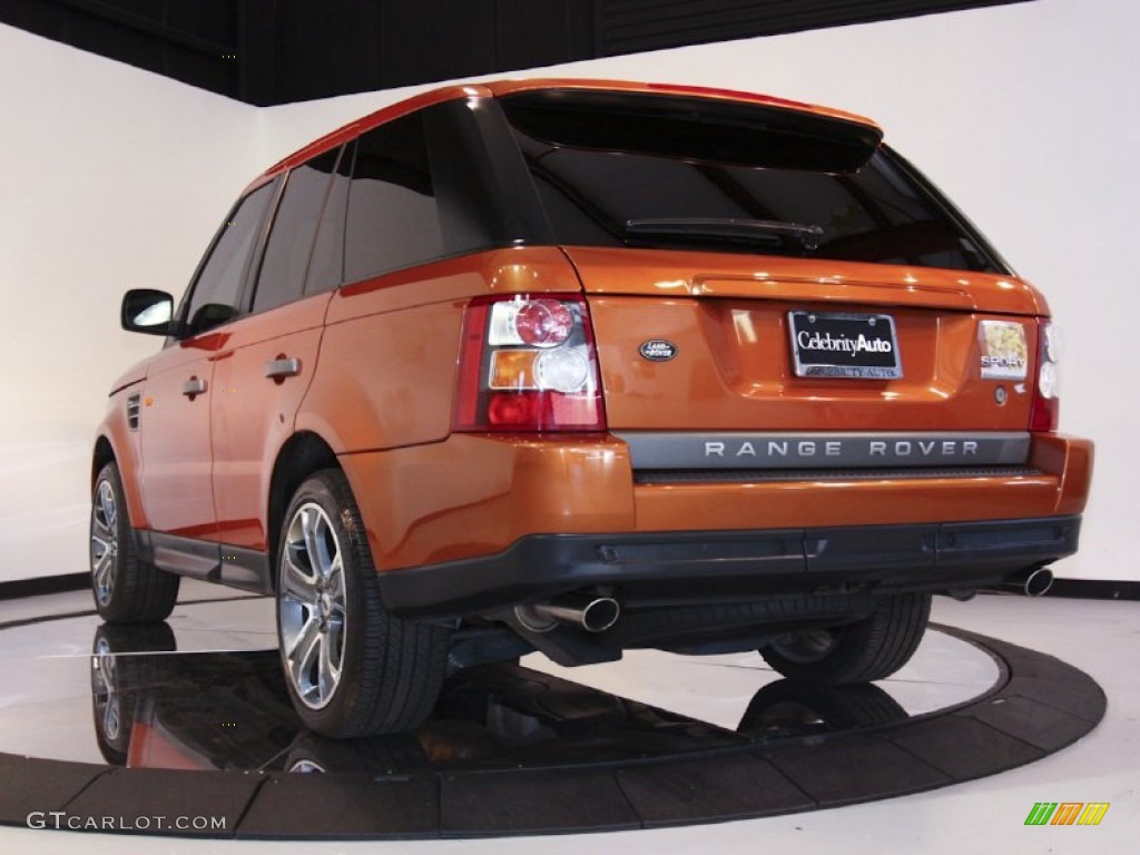 2006 Range Rover Sport Supercharged - Vesuvius Orange Metallic / Ebony Black photo #6