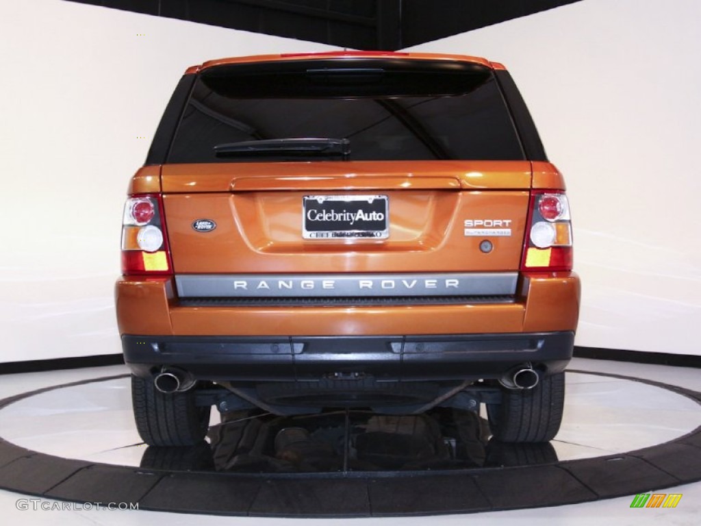 2006 Range Rover Sport Supercharged - Vesuvius Orange Metallic / Ebony Black photo #7