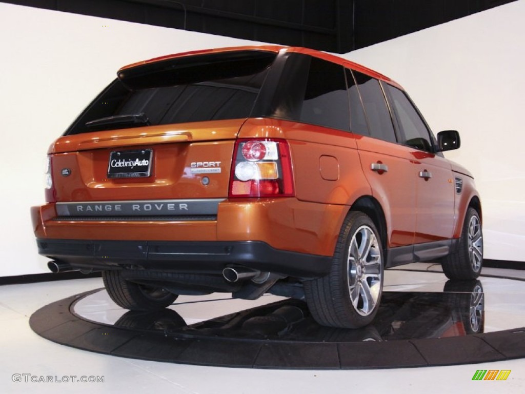 2006 Range Rover Sport Supercharged - Vesuvius Orange Metallic / Ebony Black photo #8