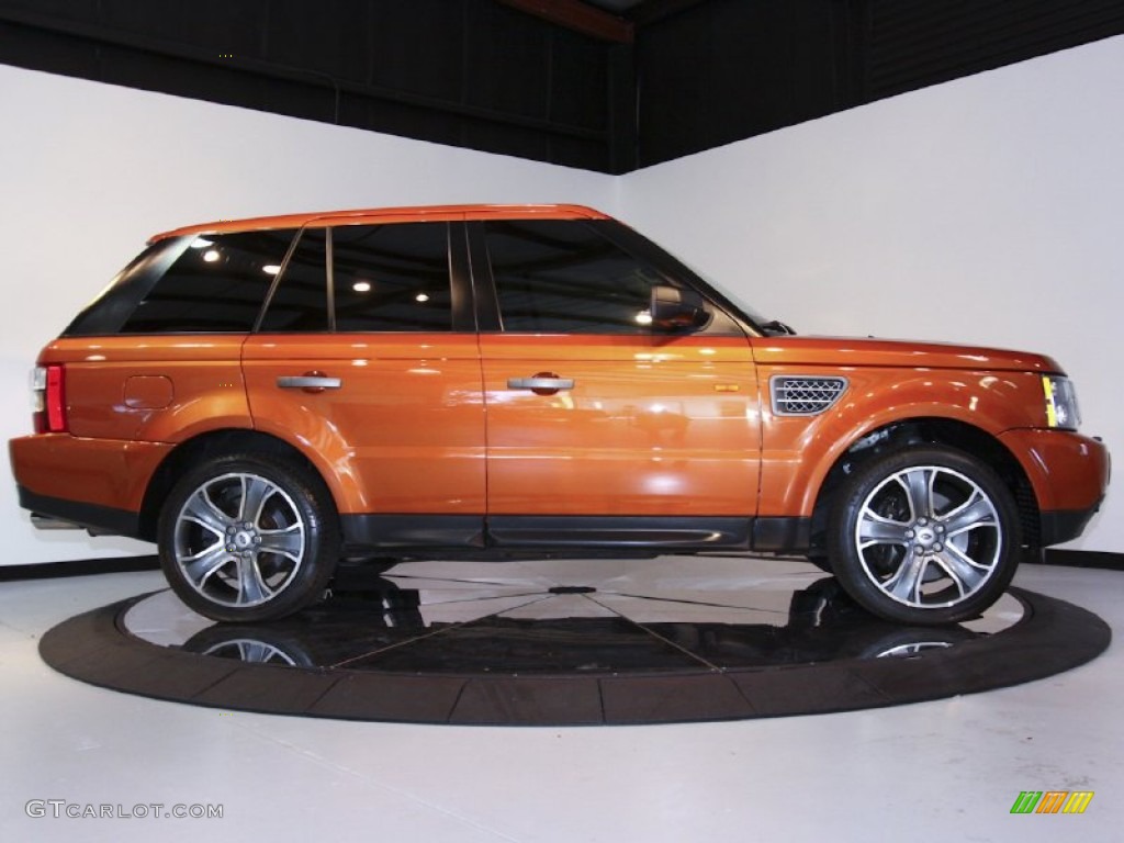 Vesuvius Orange Metallic 2006 Land Rover Range Rover Sport Supercharged Exterior Photo #60517686