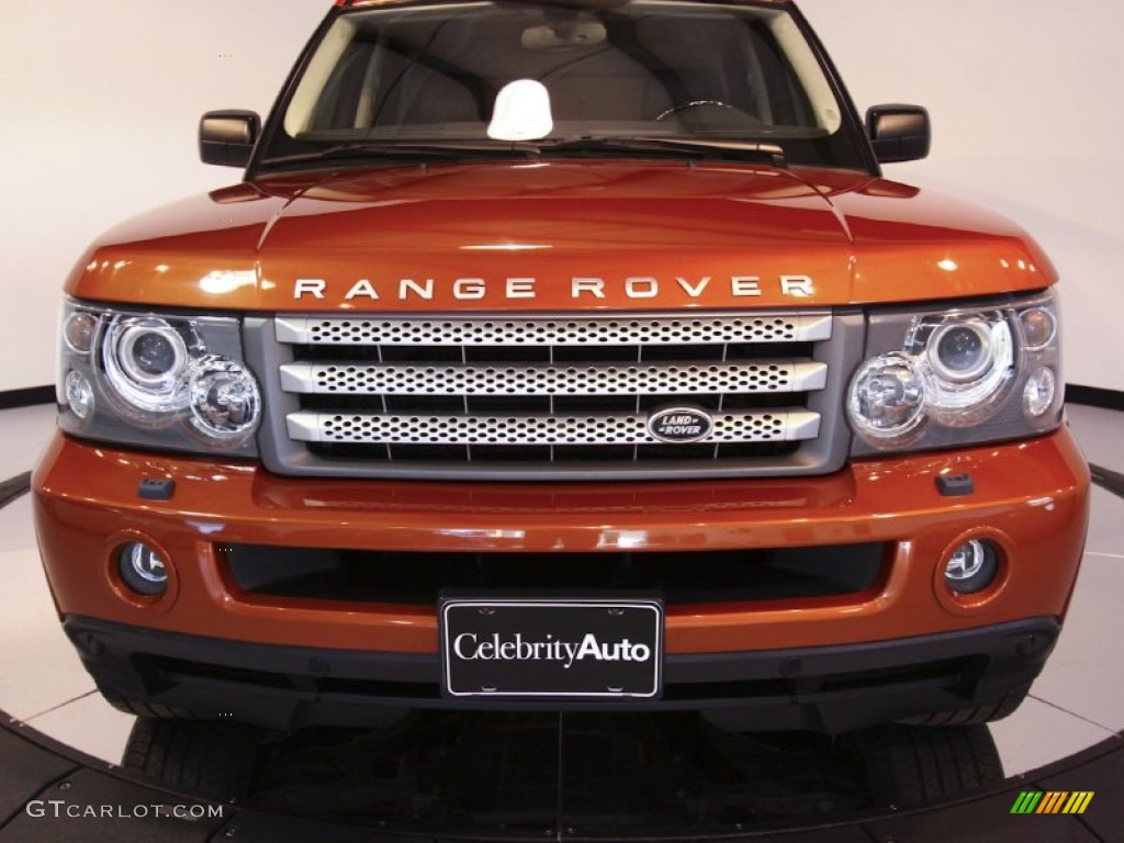 2006 Range Rover Sport Supercharged - Vesuvius Orange Metallic / Ebony Black photo #11