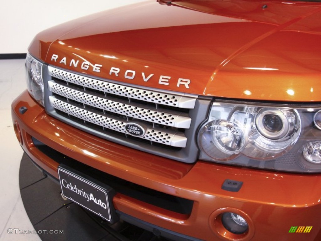 2006 Range Rover Sport Supercharged - Vesuvius Orange Metallic / Ebony Black photo #12