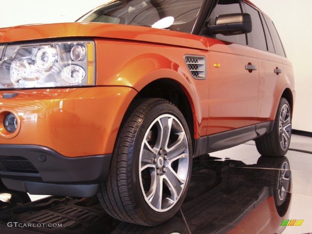 2006 Range Rover Sport Supercharged - Vesuvius Orange Metallic / Ebony Black photo #16