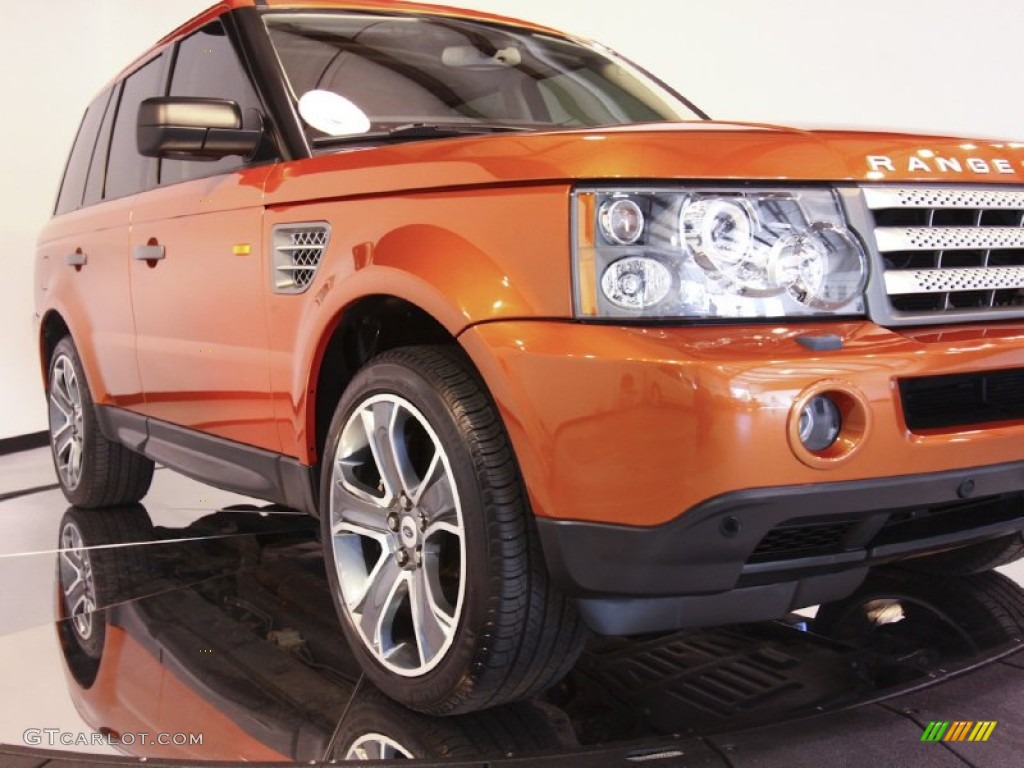 2006 Range Rover Sport Supercharged - Vesuvius Orange Metallic / Ebony Black photo #17