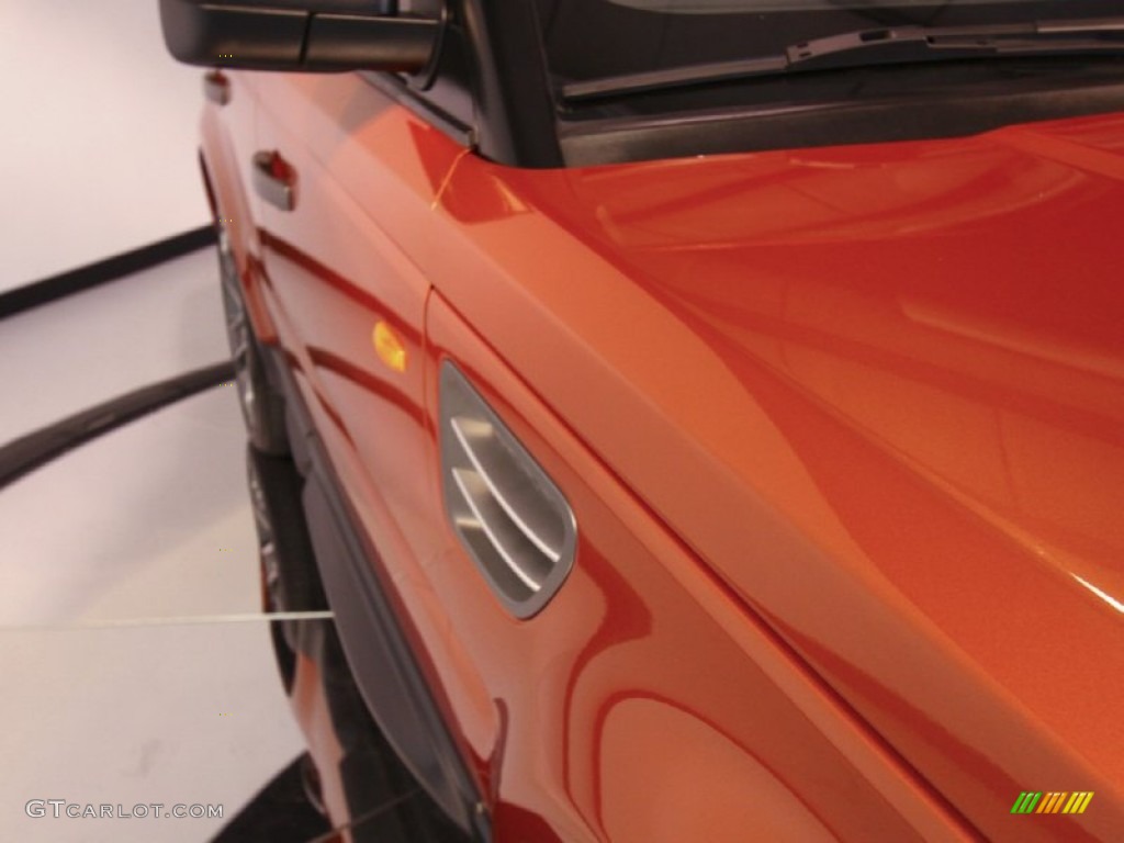 2006 Range Rover Sport Supercharged - Vesuvius Orange Metallic / Ebony Black photo #18